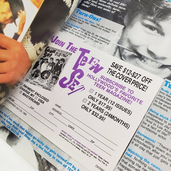 Teen Set Magazine New Kids on Block NKOTB Corey Haim May 1990 Unread Stock - Picture 10 of 12